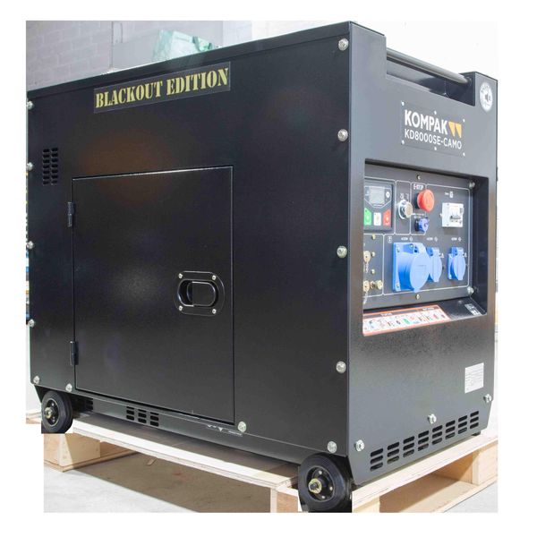 Hovedbilde KOMPAK KD8000SE Strømaggregat 6300W - Diesel - Forvarming- ...