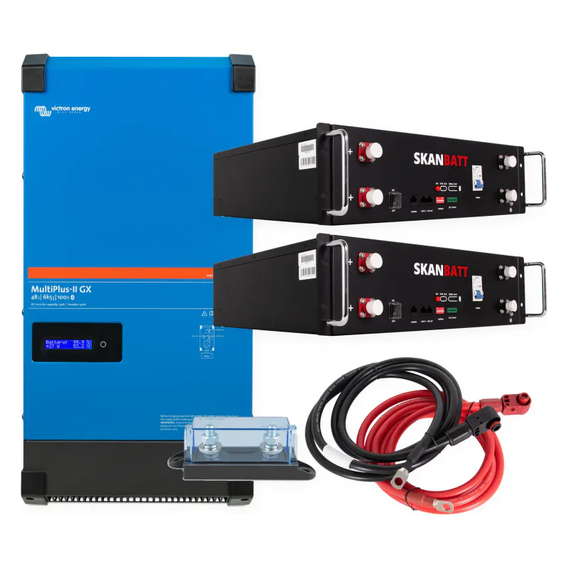 Hjemmebatteri 10 kWh med Victron MultiPlus-II GX 4500 VA